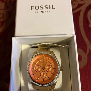 Fossil Women’s Gold Watch with Gold Dial
